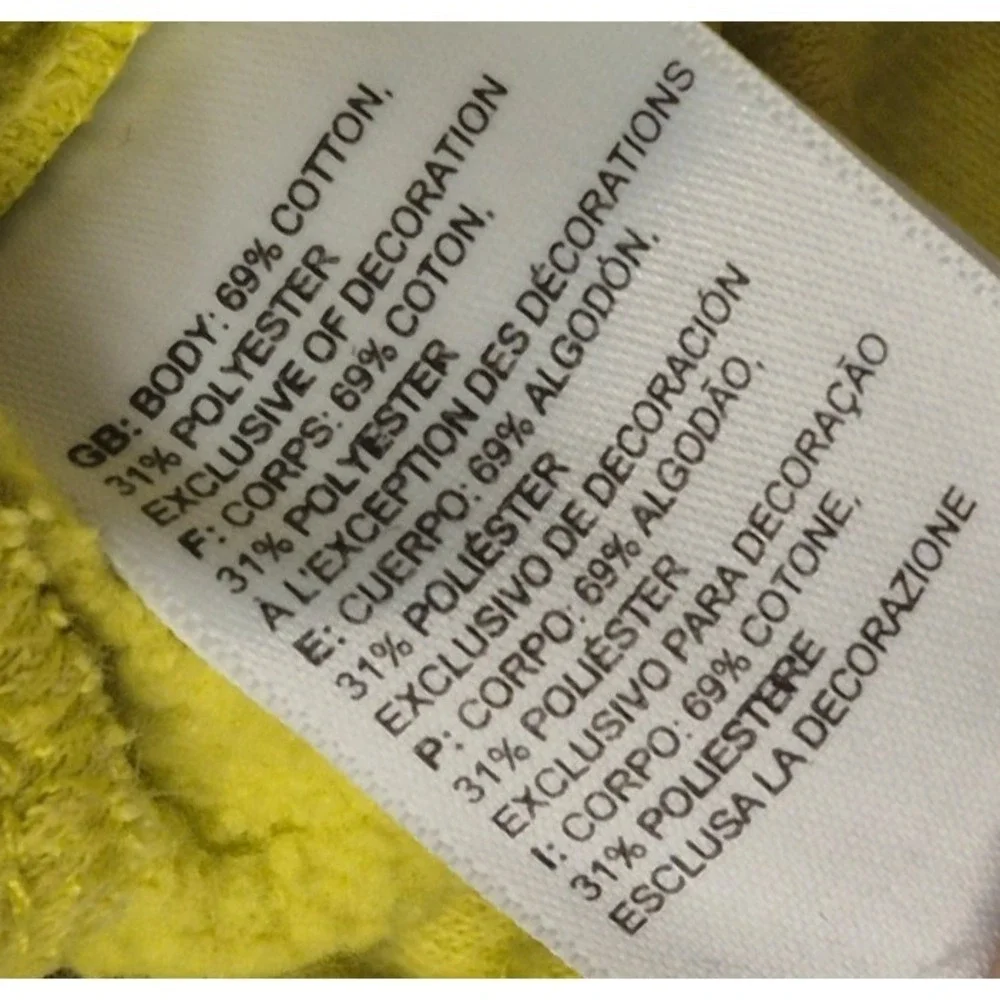 The North‎ Face Never Stop Exploring Shorts men's XXL yellow drawstring fleece